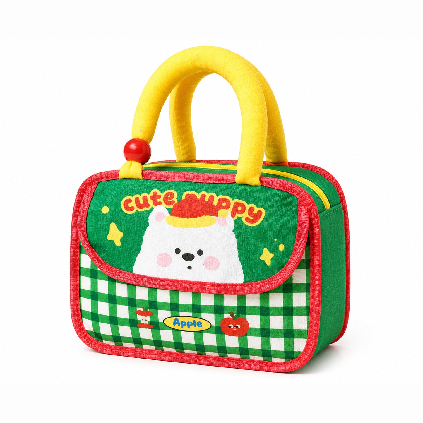 Kids Insulated Lunch Bag — Foil-Lined Tiffin Carrier with Padded Handles & Front Flap Pocket, Fits Steel Lunch Boxes