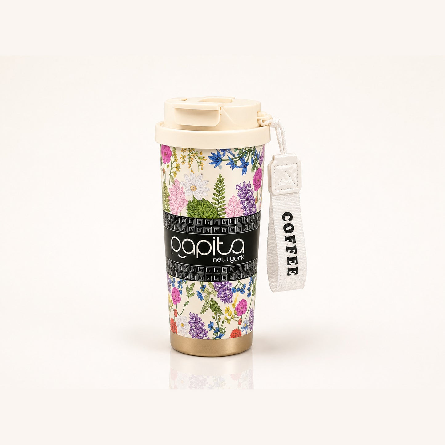Papita Wildflower Meadow Steel Travel Mug