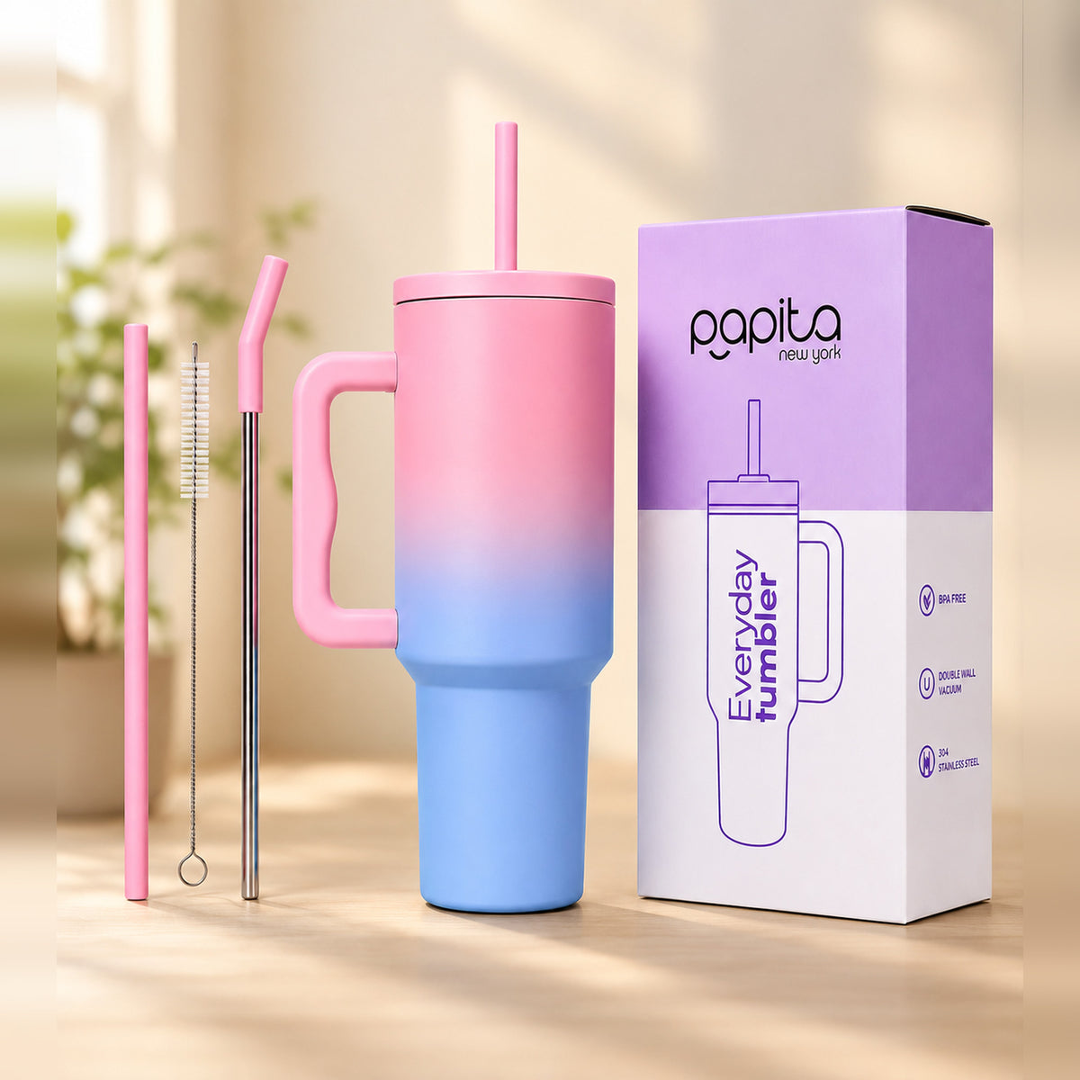 Papita Everyday Tumbler 1200ml – Pink Shaded