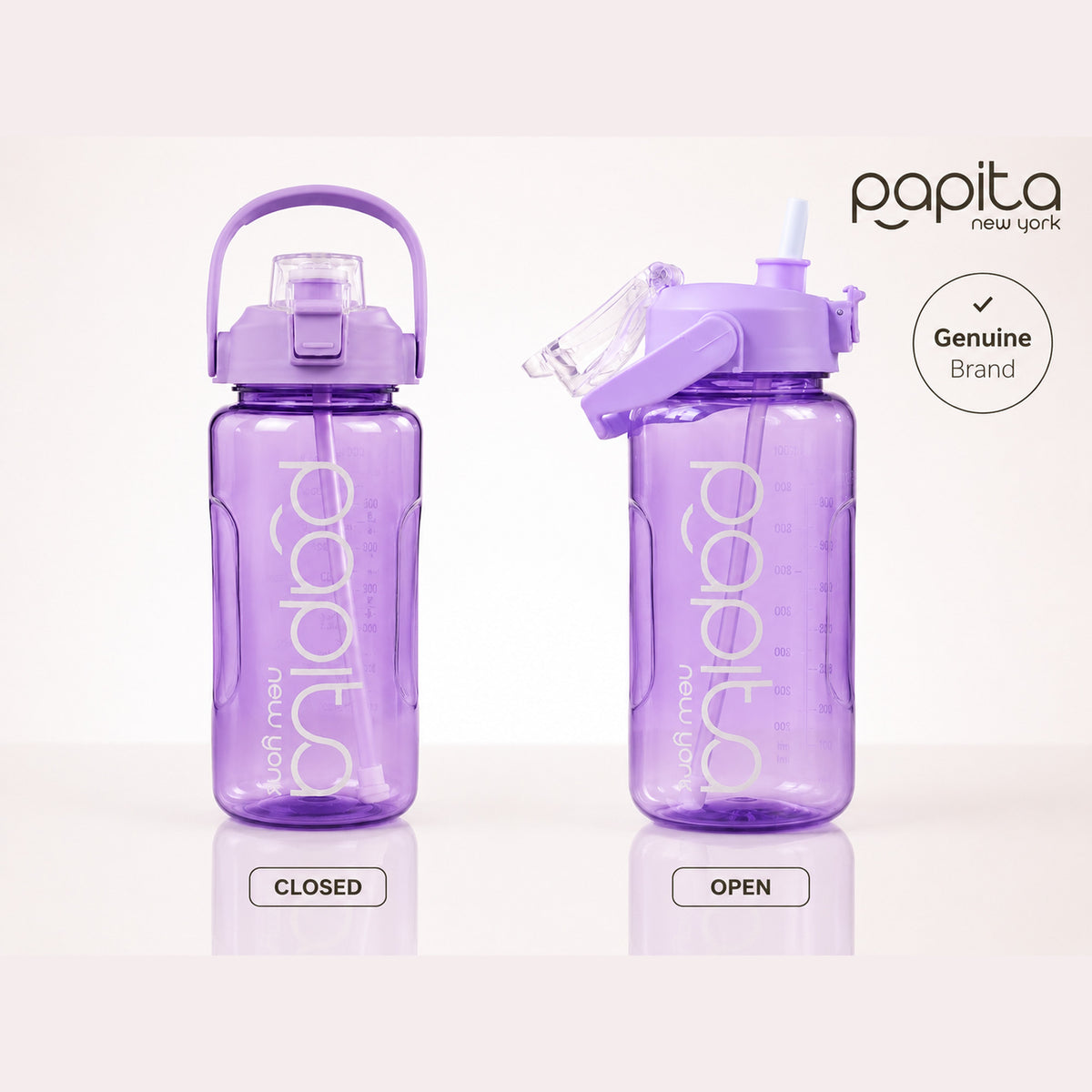 Papita 2L Water Bottle — Purple