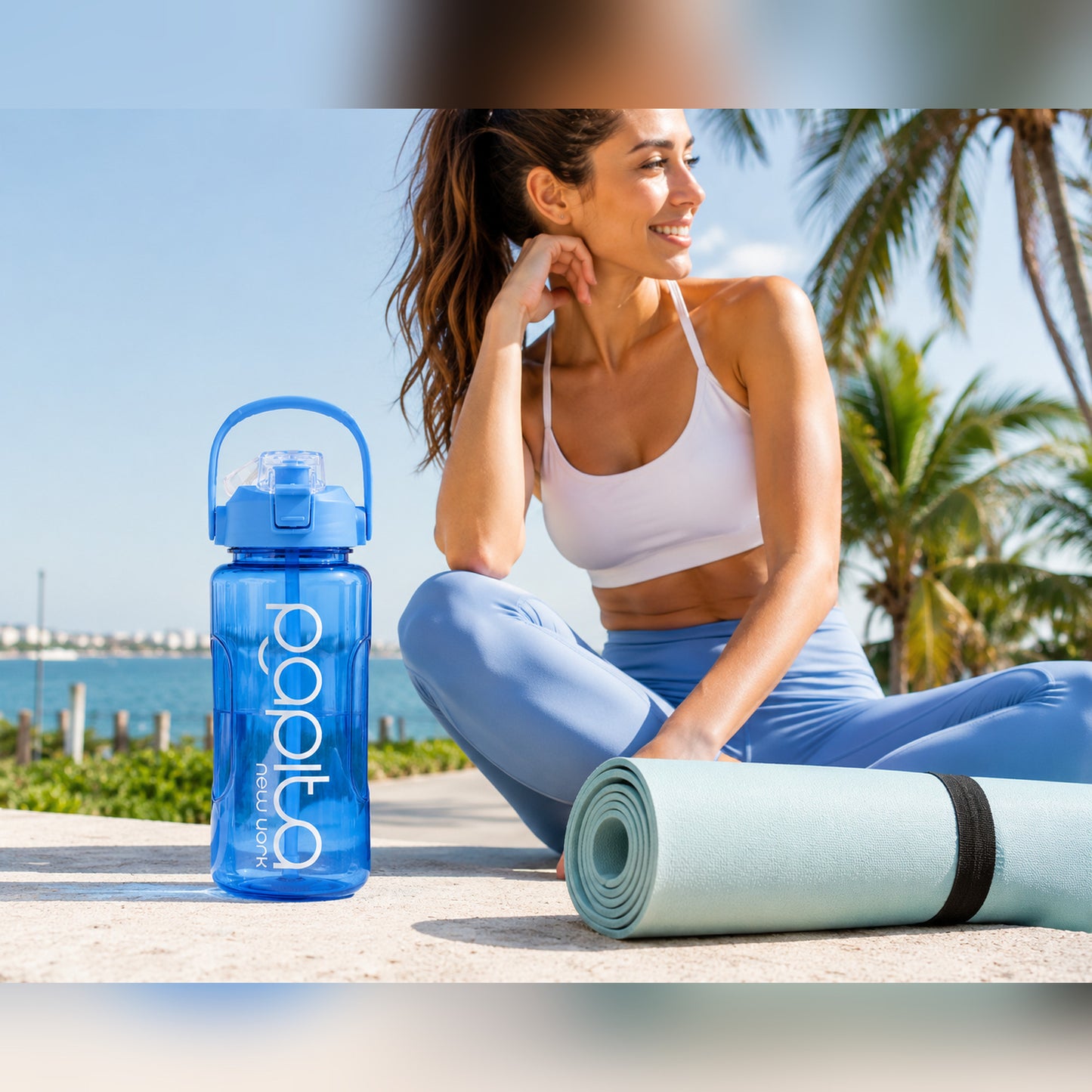 Papita 2L Water Bottle — Blue