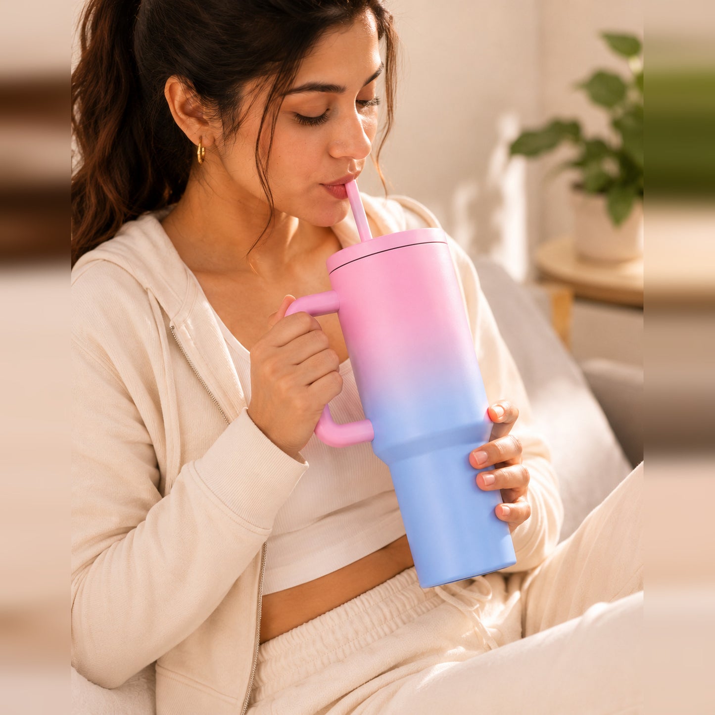 Papita Everyday Tumbler 1200ml – Pink Shaded