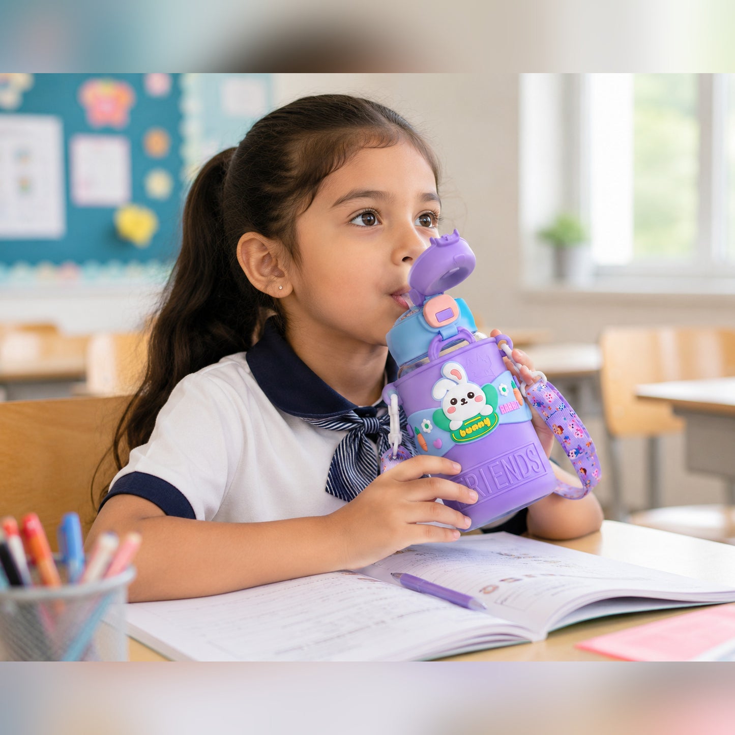 Papita Bunny Friends Kids Water Bottle — 450ml