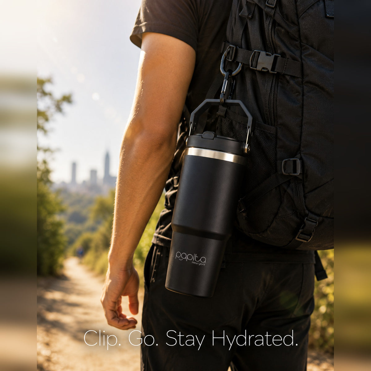 Papita Hydra 900 Ml Double Wall Steel Tumbler